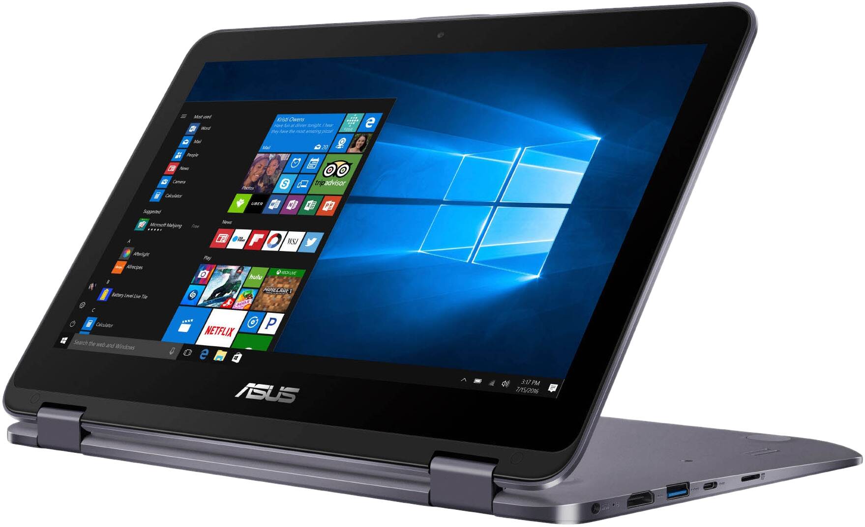 ▷ ASUS VivoBook Flip 12 TP203NAH-BP093T Grau Tests & Daten