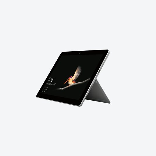 Microsoft Surface Go + Signature Type Cover 128GB, Pentium 4415Y, 8GB RAM Silber