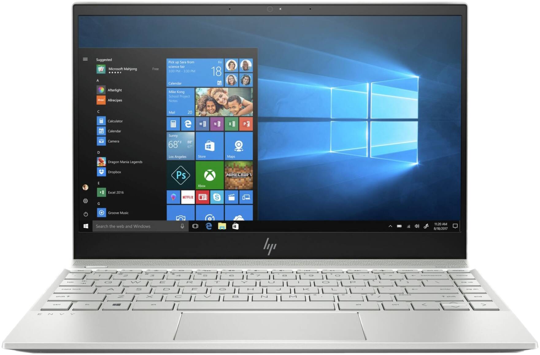 ▷ HP ENVY 13-ah0004ng Silber Tests & Daten
