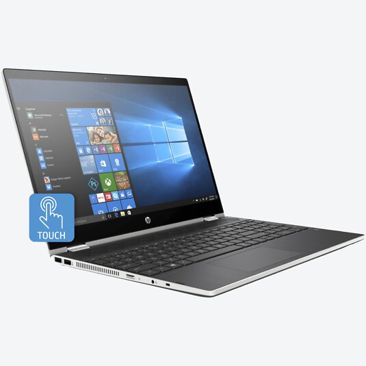 HP Pavilion x360 15-cr0002ng Schwarz/Silber