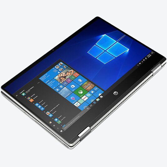 HP Pavilion x360 14-dh0006ng Schwarz/Silber