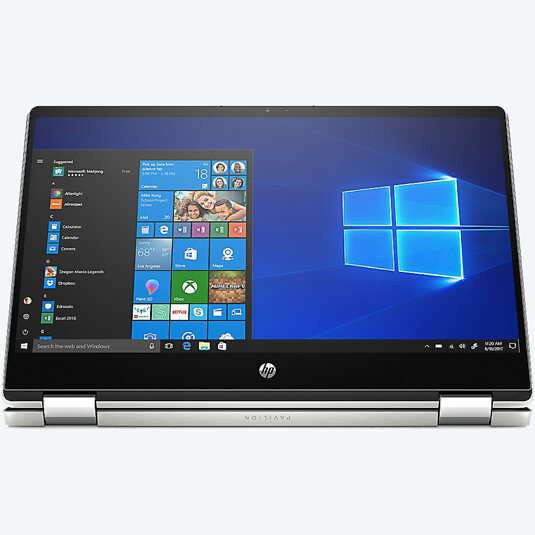 HP Pavilion x360 14-dh0401ng Schwarz/Silber