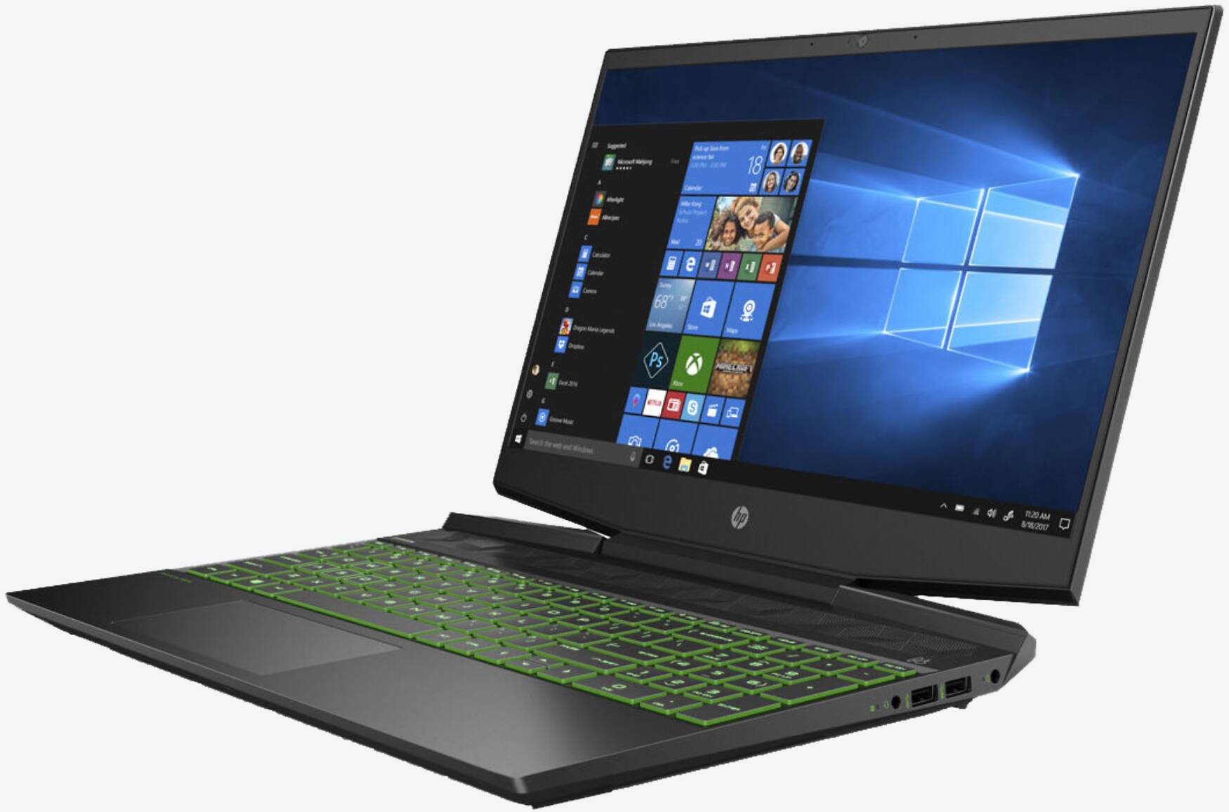 HP Pavilion Gaming 15-dk0010ng Grün Tests & Daten