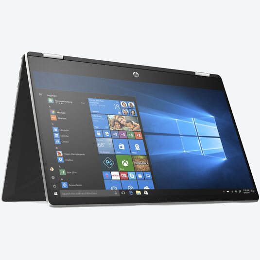 HP Pavilion x360 15-dq0220ng Schwarz/Silber