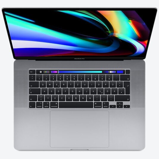 Apple MacBook Pro Retina 16'' mit Touchbar (Late 2019) Core i9-9880H, 16GB RAM, 1TB SSD, Grau