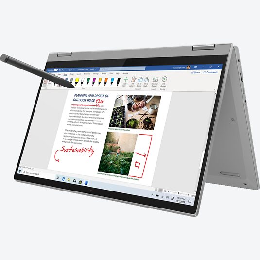 Lenovo IdeaPad Flex 5 14ALC05 Hellgrau 82HU008SGE