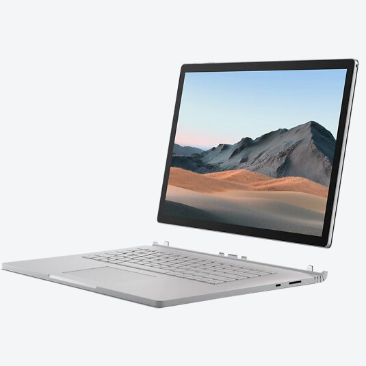 Microsoft Surface Book 3 13,5 Zoll, Core i7, 16GB RAM, 256GB SSD Platin