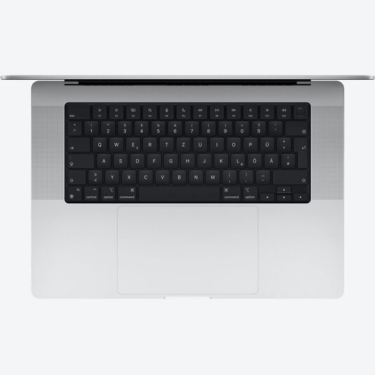 Apple Macbook Pro 16" (M1, 2021) M1 Max 10-Core, 24-Core GPU, 64 GB RAM, 8 TB SSD, Silber