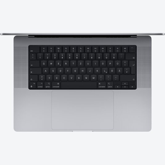 Apple Macbook Pro 16" (M1, 2021) M1 Max 10-Core, 32-Core GPU, 64 GB RAM, 1 TB SSD, Grau