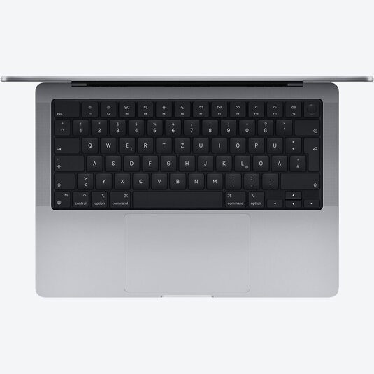 Apple Macbook Pro 14" (M1, 2021) M1 Pro 10-Core, 14-Core GPU, 32 GB RAM, 2 TB SSD, Grau