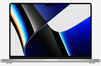 Abbildung des Notebooks Apple Macbook Pro 14" (M1, 2021) M1 Pro 8-Core, 14-Core GPU, 16 GB RAM, 512 GB, Silber