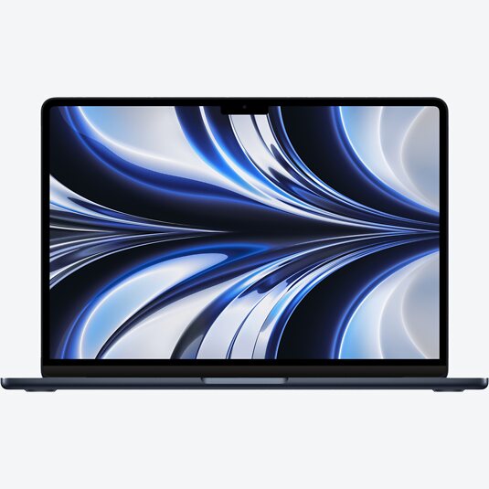 Apple MacBook Air (M2, 2022) 10-Core GPU, 8GB RAM, 512GB SSD, Mitternacht