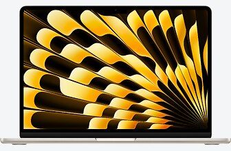 Abbildung des Notebooks Apple MacBook Air 13.6" 2024 - M2 8C-CPU/8C-GPU, 16GB RAM, 256GB SSD, Polarstern