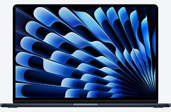 Abbildung des Notebooks Apple MacBook Air 15" 2026 - M5 10C-CPU/10C-GPU, 24GB RAM, 1TB SSD, Mitternacht, MDVN4D/A
