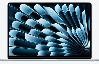 Abbildung des Notebooks Apple MacBook Air 15" 2026 - M5 10C-CPU/10C-GPU, 24GB RAM, 1TB SSD, Himmelblau, MDVU4D/A